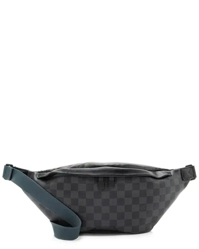Pre-owned Louis Vuitton Black Damier Graphite Discovery Bumbag (authentic Pre-loved)