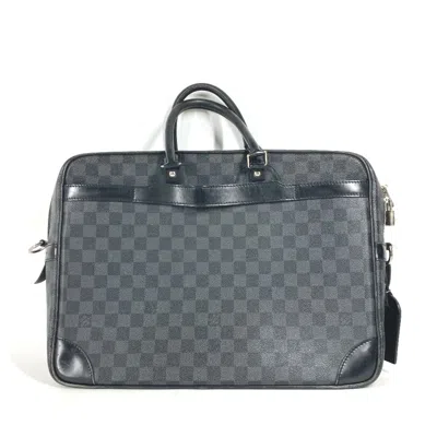Pre-owned Louis Vuitton Black Damier Graphite Handbag Tote Bag ()