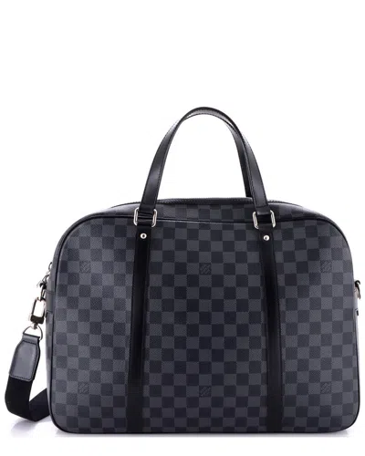 Pre-owned Louis Vuitton Black Damier Graphite Jorn Briefcase (authentic Pre-loved)