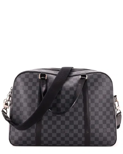 Pre-owned Louis Vuitton Black Damier Graphite Jorn Briefcase (authentic Pre-loved)