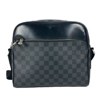 Pre-owned Louis Vuitton Black Damier Graphite Messenger Bag Shoulder Bag ()