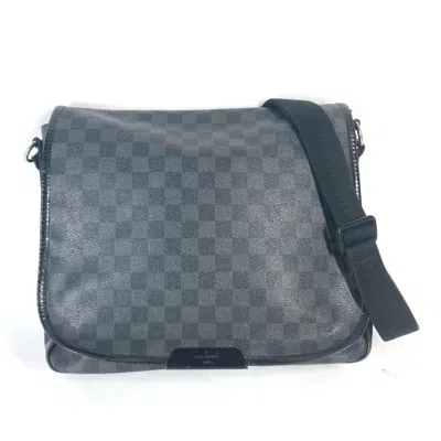 Pre-owned Louis Vuitton Black Damier Graphite Messenger Bag Shoulder Bag ()