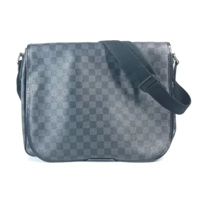 Pre-owned Louis Vuitton Black Damier Graphite Messenger Bag Shoulder Bag ()