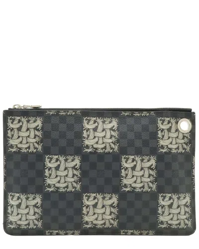 Louis Vuitton Black Damier Graphite Pochette Jour Pm (authentic Pre-loved)