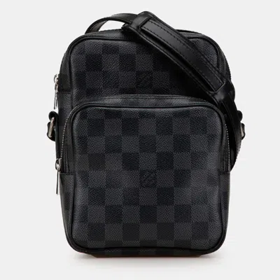 Pre-owned Louis Vuitton Black Damier Graphite Rem