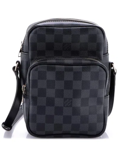Pre-owned Louis Vuitton Black Damier Graphite Rem Bag (authentic Pre-loved)