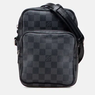 Pre-owned Louis Vuitton Black Damier Graphite Rem Shoulder Bag