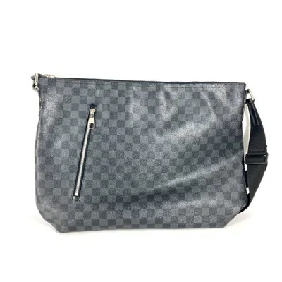 Pre-owned Louis Vuitton Black Damier Graphite Shoulder Bag ()