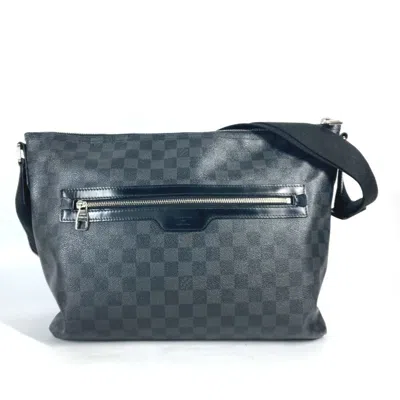 Pre-owned Louis Vuitton Black Damier Graphite Shoulder Bag ()