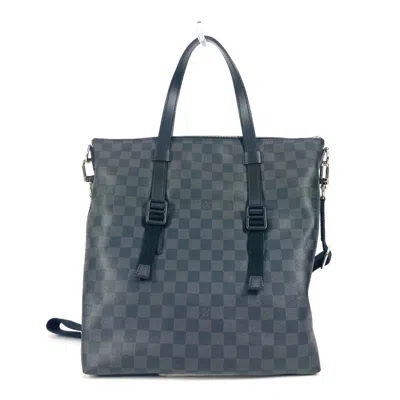 Pre-owned Louis Vuitton Black Damier Graphite Shoulder Bag Tote Bag ()