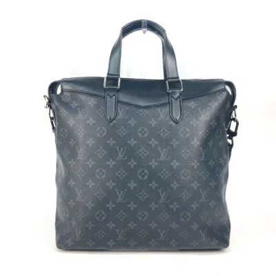 Pre-owned Louis Vuitton Black Damier Graphite Shoulder Bag Tote Bag ()