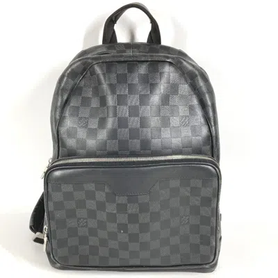 Pre-owned Louis Vuitton Black Damier Infini Leather Backpack ()