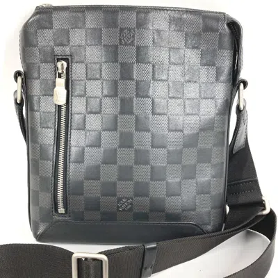 Pre-owned Louis Vuitton Black Damier Infini Leather Pochette Shoulder Bag ()