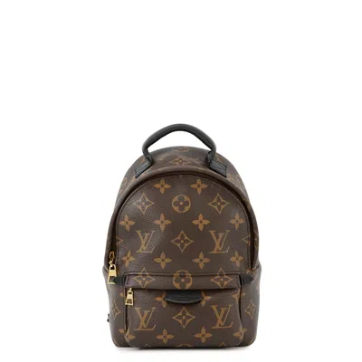 Pre-owned Louis Vuitton Black Dark Brown Noir Monogram Backpack ()