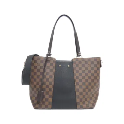 Pre-owned Louis Vuitton Black Ebene Coated Canvas Shoulder Bag ()