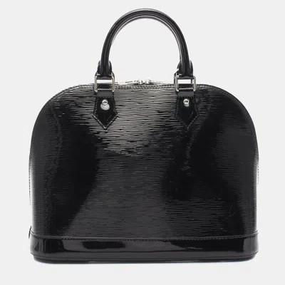Pre-owned Louis Vuitton Black Electric Epi Alma Pm