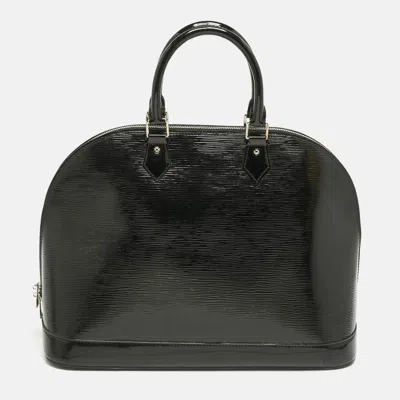 Pre-owned Louis Vuitton Black Electric Epi Leather Alma Gm Bag