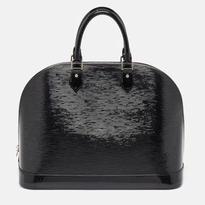Pre-owned Louis Vuitton Black Electric Epi Leather Alma Gm Bag