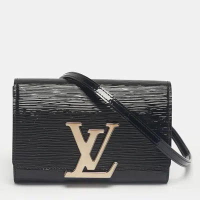 Pre-owned Louis Vuitton Black Electric Epi Leather Louise Pm Bag