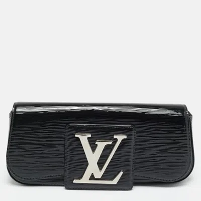 Pre-owned Louis Vuitton Black Electric Epi Leather Sobe Clutch