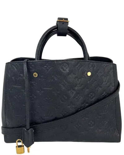 Pre-owned Louis Vuitton Black Empreinte Montaigne Gm (authentic Pre-loved)