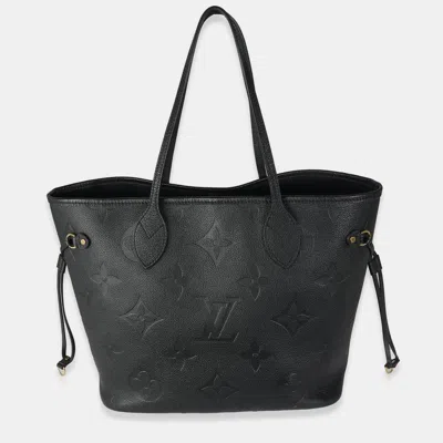 Pre-owned Louis Vuitton Black Empreinte Neverfull Mm Bag