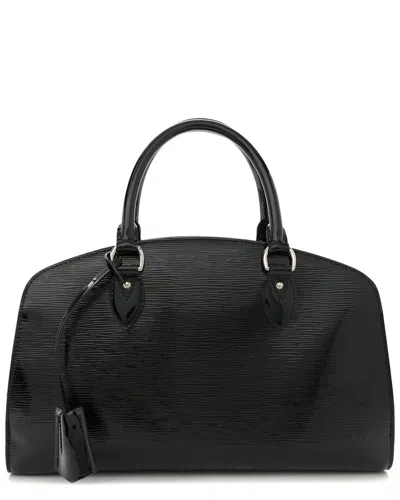 Pre-owned Louis Vuitton Black Epi Electric Patent Leather Pont Neuf Pm (authentic Pre-  Loved)