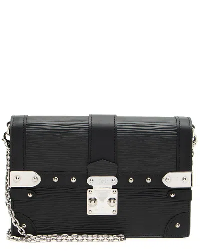 Pre-owned Louis Vuitton Black Epi Leather & Leather Trunk Chain Wallet (authentic Pre-  Loved)