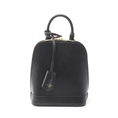 Pre-owned Louis Vuitton Black Epi Leather Backpack ()
