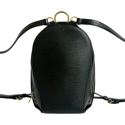 Pre-owned Louis Vuitton Black Epi Leather Backpack ()