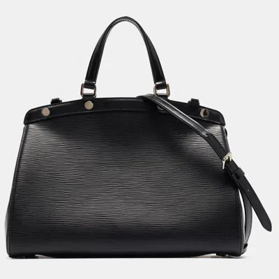 Pre-owned Louis Vuitton Black Epi Leather Brea Mm Bag