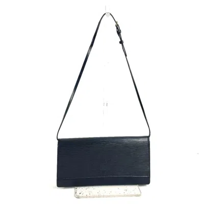 Pre-owned Louis Vuitton Black Epi Leather Clutch Bag Shoulder Bag ()