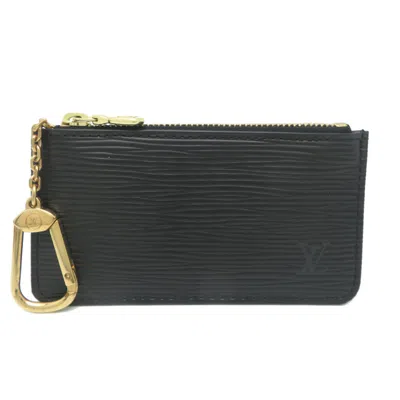 Pre-owned Louis Vuitton Black Epi Leather Coin Purse/coin Case ()