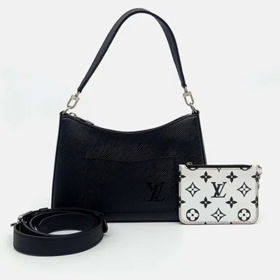 Pre-owned Louis Vuitton Black Epi Leather Epi Marel