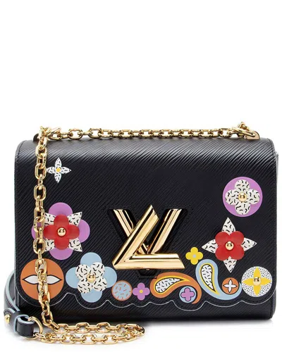 Pre-owned Louis Vuitton Black Epi Leather Flower Twist Mm (authentic Pre-loved)