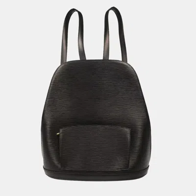 Pre-owned Louis Vuitton Black Epi Leather Gobelins Backpack