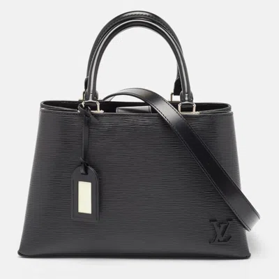 Pre-owned Louis Vuitton Black Epi Leather Kleber Mm Bag