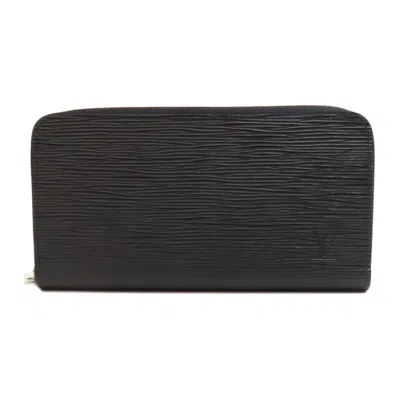 Pre-owned Louis Vuitton Black Epi Leather Long Wallet (bi-fold) ()