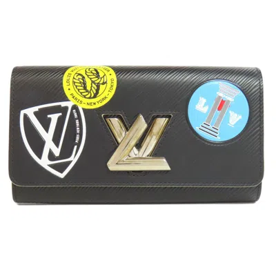 Pre-owned Louis Vuitton Black Epi Leather Long Wallet (bi-fold) ()