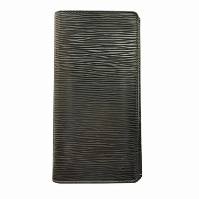 Pre-owned Louis Vuitton Black Epi Leather Long Wallet (bi-fold) ()