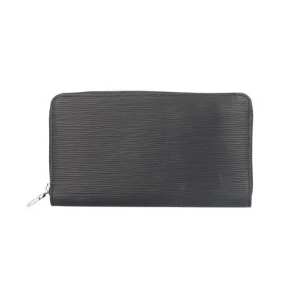 Pre-owned Louis Vuitton Black Epi Leather Long Wallet (bi-fold) ()