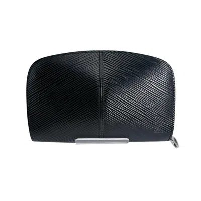 Pre-owned Louis Vuitton Black Epi Leather Long Wallet (bi-fold) ()