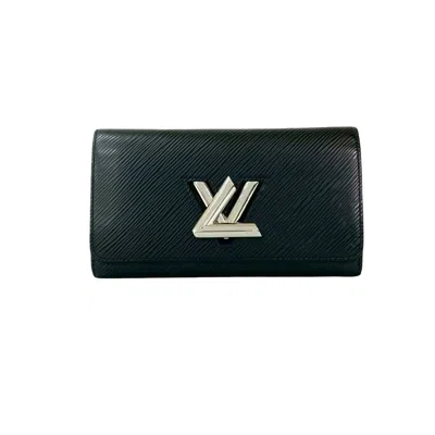 Pre-owned Louis Vuitton Black Epi Leather Long Wallet (bi-fold) ()