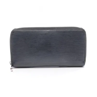 Pre-owned Louis Vuitton Black Epi Leather Long Wallet (bi-fold) ()