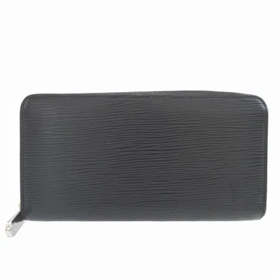 Pre-owned Louis Vuitton Black Epi Leather Long Wallet (bi-fold) ()