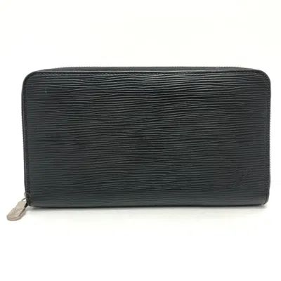 Pre-owned Louis Vuitton Black Epi Leather Long Wallet (bi-fold) ()