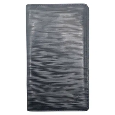 Pre-owned Louis Vuitton Black Epi Leather Long Wallet (bi-fold) ()