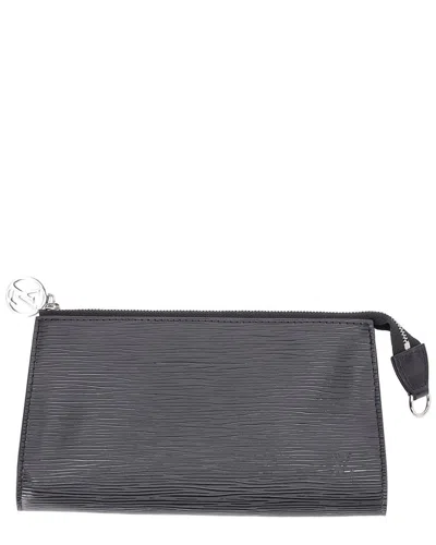 Pre-owned Louis Vuitton Black Epi Leather Pochette Accessoires Pouch Bag (authentic Pre-  Loved)