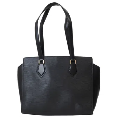 Pre-owned Louis Vuitton Black Epi Leather Tote Bag ()