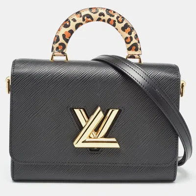 Pre-owned Louis Vuitton Black Epi Leather Wild At Heart Twist Mm Bag